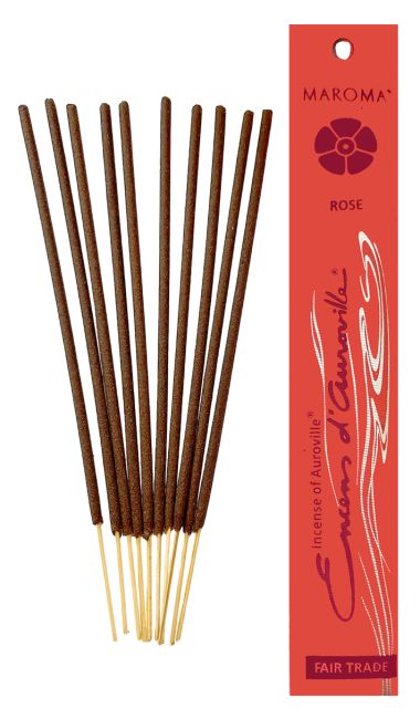 Auroville Rose Incense 5x 10 Sticks