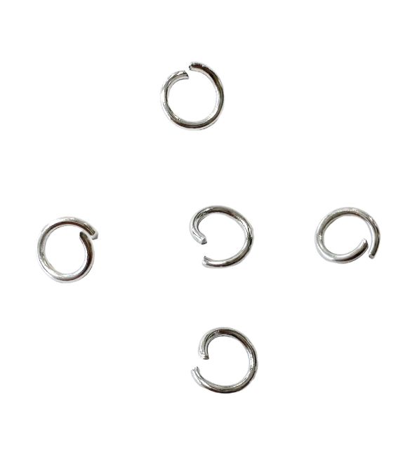 Open Jump Rings for Silver Stainless Steel Jewelry 5mm x100