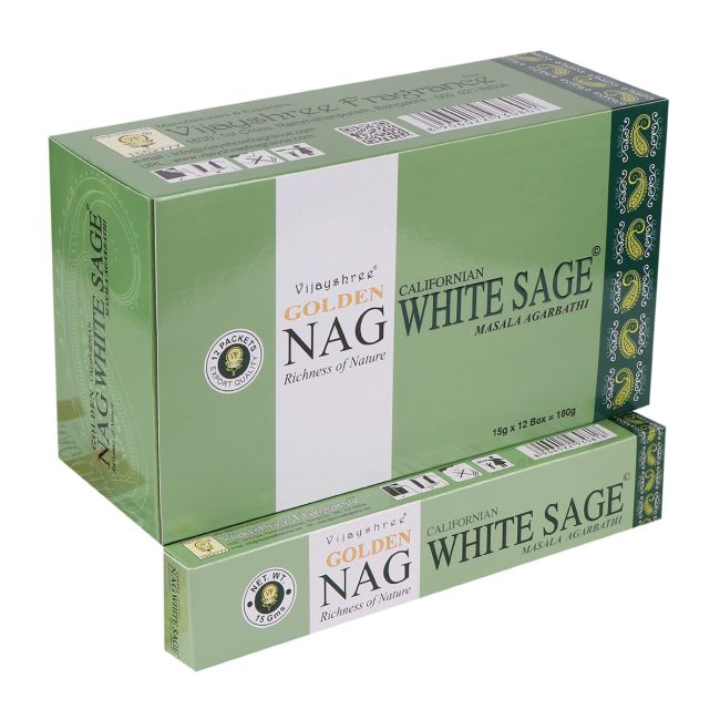 Vijayshree Golden Nag White Sage Incense 15g