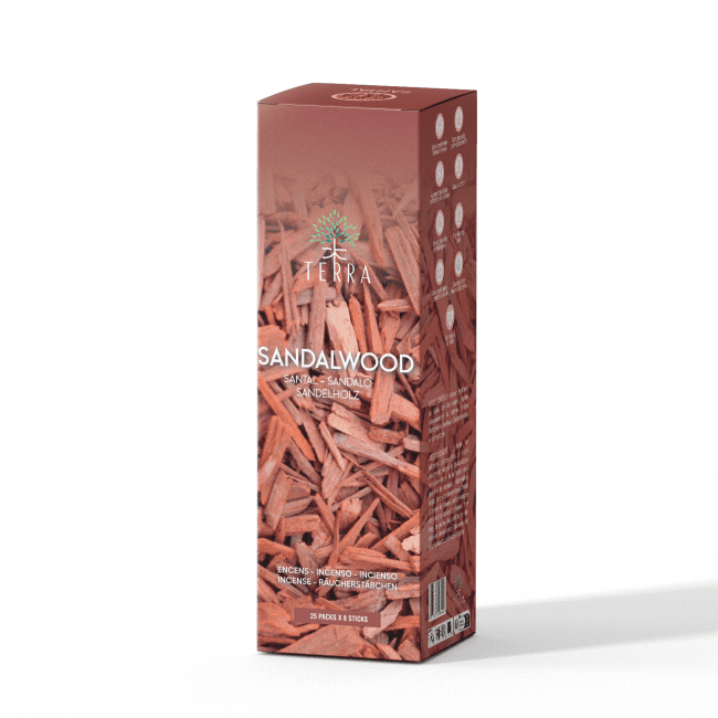 TERRA Sandalwood incense without charcoal 12grs