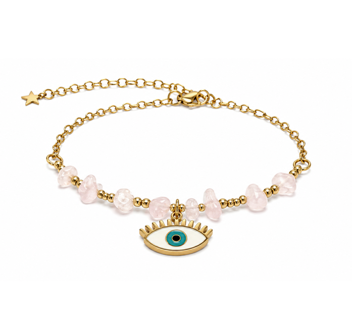 Rose Quartz A Protection Bracelet – Evil Eye