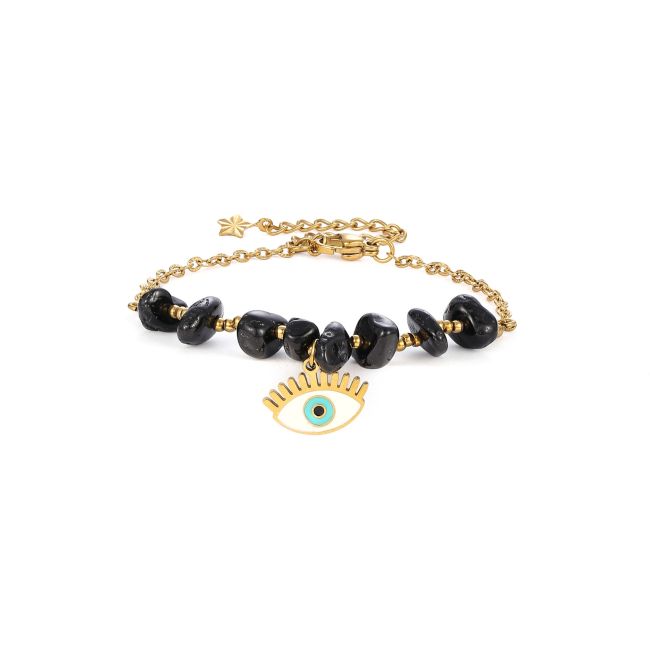 Black Tourmaline A Protection Bracelet – Evil Eye