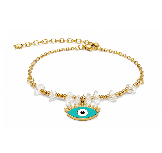 Rock Crystal A Protection Bracelet – Evil Eye
