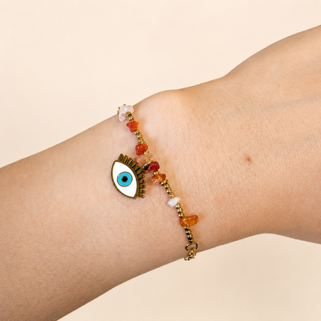 Carnelian A Protection Bracelet – Evil Eye