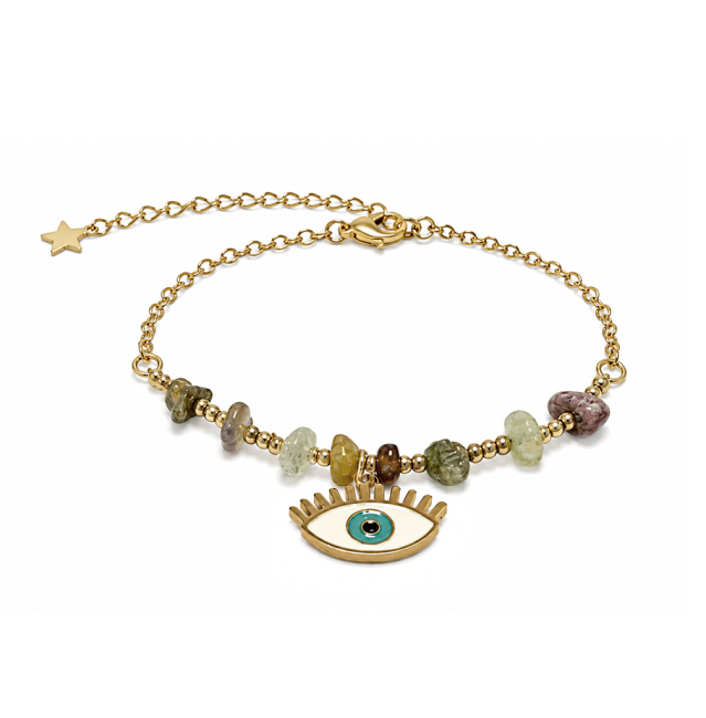 Multicolor Tourmaline A Protection Bracelet – Evil Eye