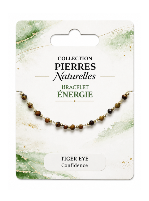 incense at Tiger's Eye Energy Bracelet – Gold Beads
