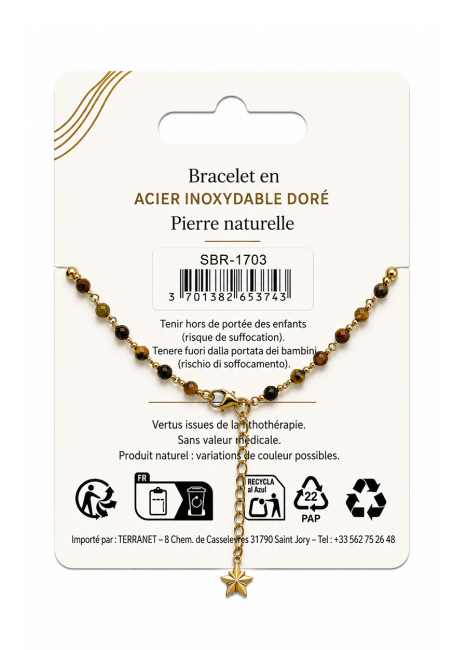 incense at Tiger's Eye Energy Bracelet – Gold Beads|gb