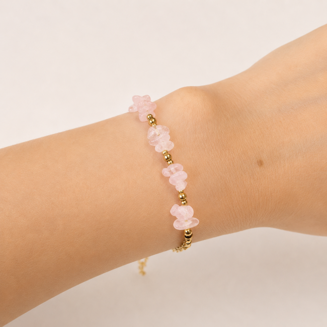 Rose Quartz A Energy Bracelet – Stone Fragments