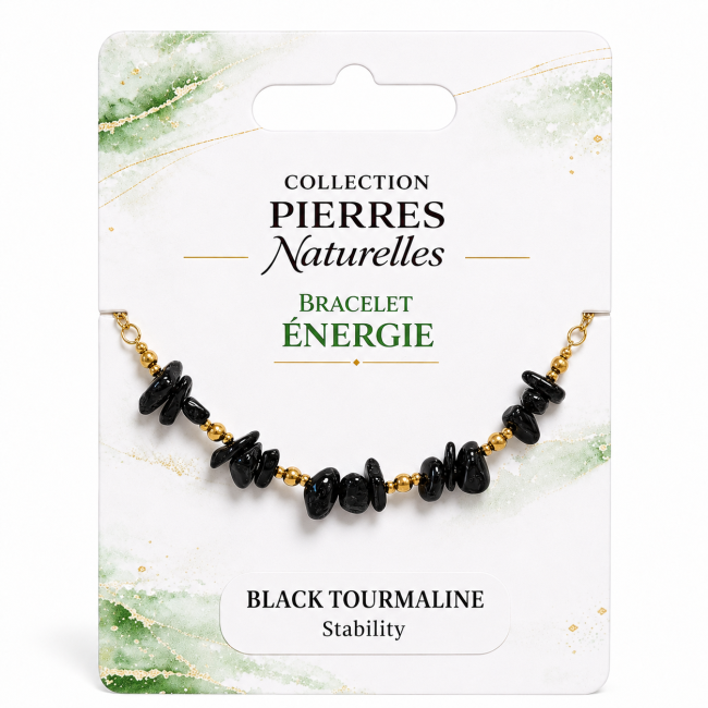 Black Tourmaline A Energy Bracelet – Stone Fragments
