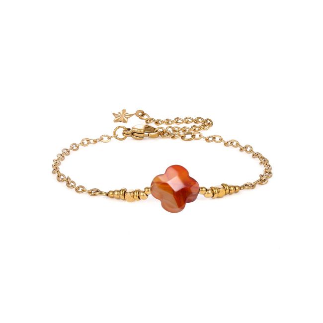 Carnelian A Lucky Bracelet – Clover