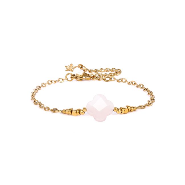 Rose Quartz A Lucky Bracelet – Clover