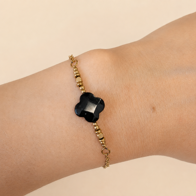Onyx A Lucky Bracelet – Clover
