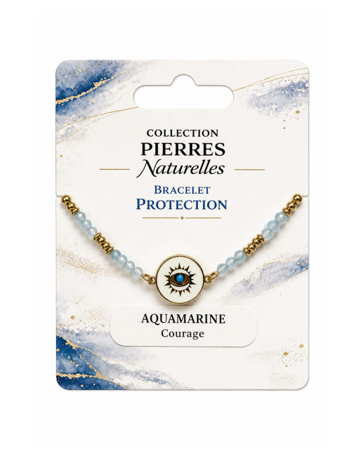 incense at Aquamarine Protection Bracelet – Protective Eye Medallion