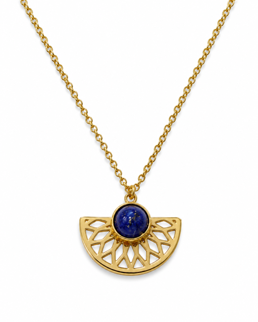 incense at Gold Stainless Steel Necklace with Aztec Lapis Lazuli AA Pendant 6mm|gb