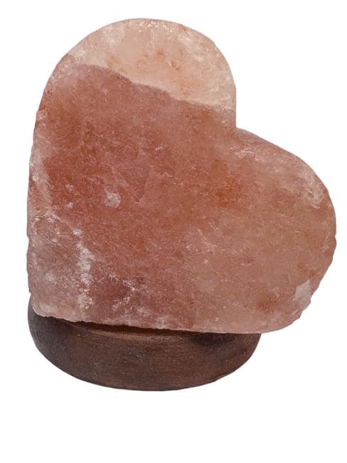 Himalayan salt lamp usb heart 10cm