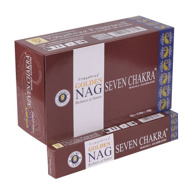 Vijayshree Golden Nag 7 Chakra incense 15g