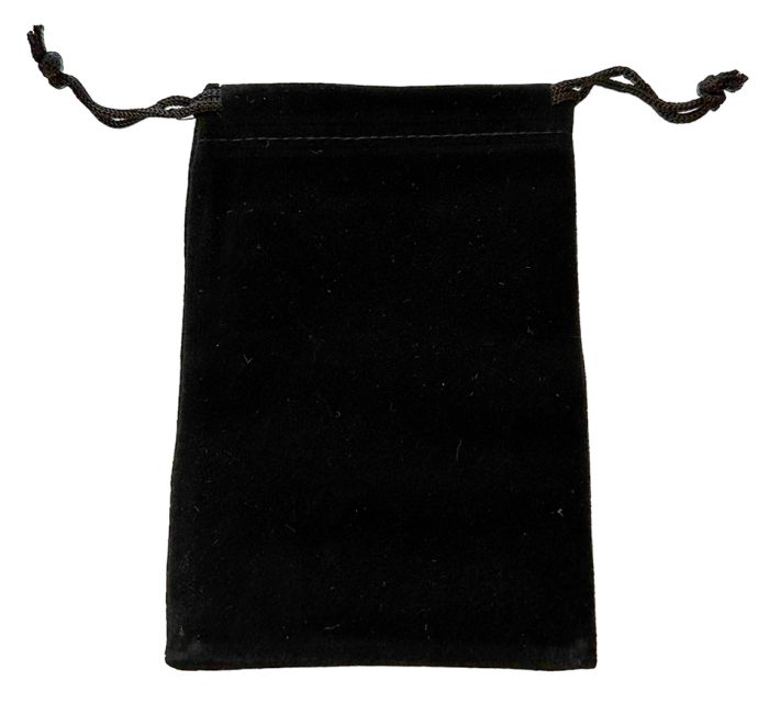Black Velvet Bag 9.5x12cm x 50 Pieces