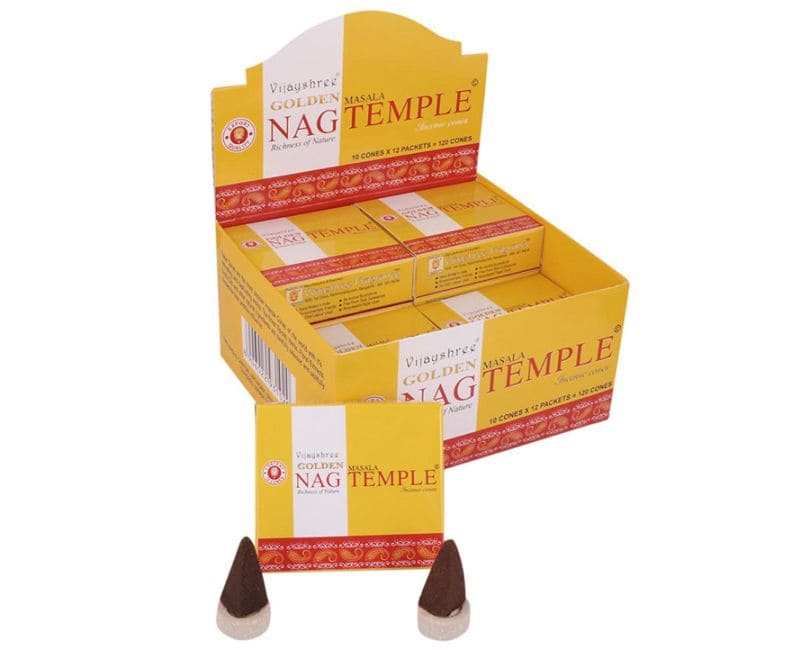 Vijayshree Golden Nag Temple cones incense