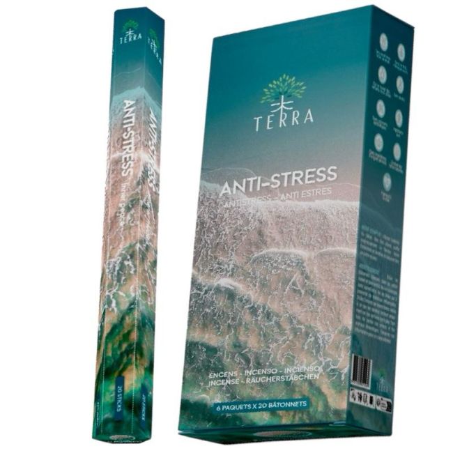 Terra anti-stress hexa incense without charcoal 30grs