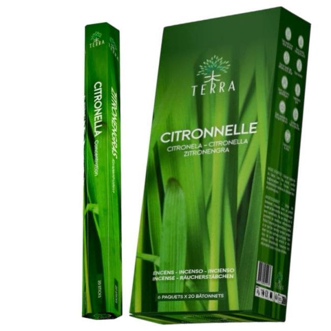 Terra citronella hexa incense without charcoal 30grs