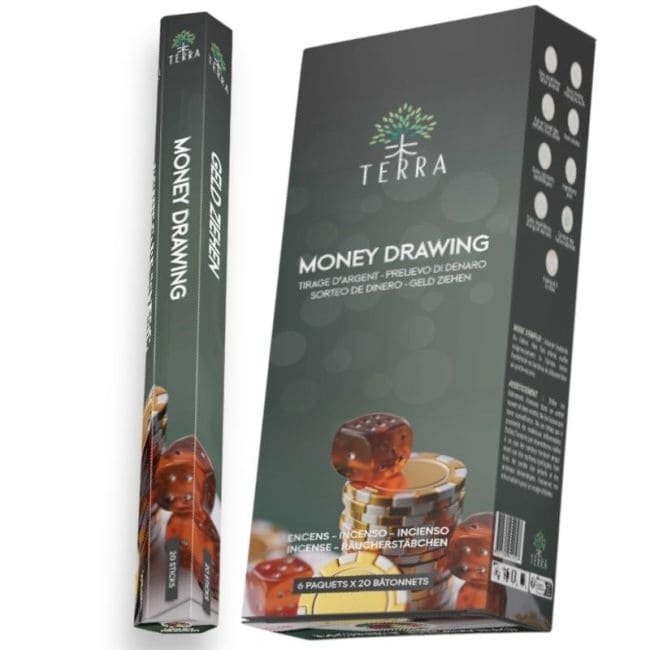 Incense Terra money drawing hexa without charcoal