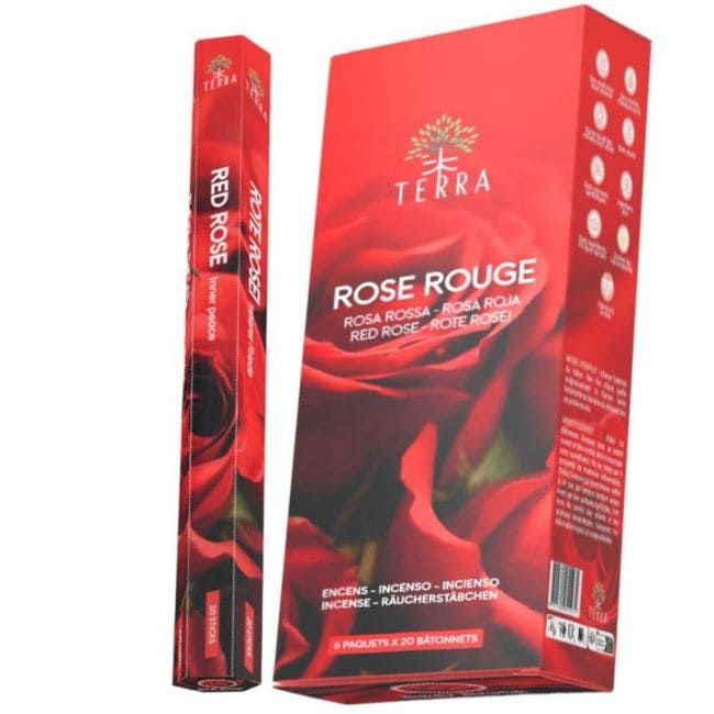 Terra red rose hexa incense without charcoal