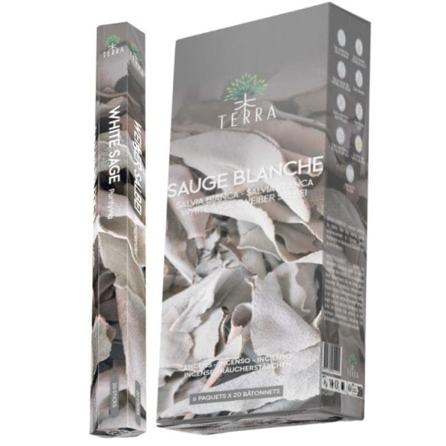 Terra White Sage hexa charcoal-free incense