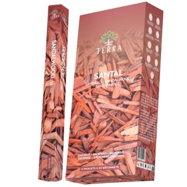 Terra sandalwood hexa incense without charcoal 30grs