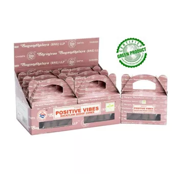 Satya Positive Vibes Backflow Cones 24 cones