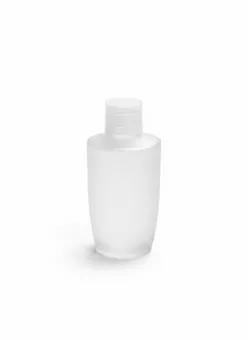 Frosted glass bottle with pump, 50ml