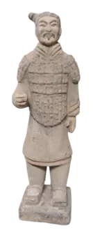 Colorful Antique Terracotta Warrior Statue 20cm