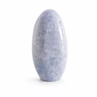 polished blue calcite 1.420 kg