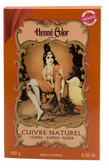 Pack of 6 henna colors natural copper color 100g