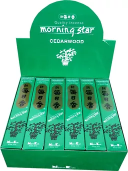 Japanese Incense Morning Star Cedar 50 Sticks