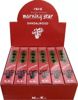 Japanese Incense Morning Star Sandalwood 50 Sticks