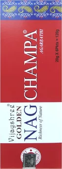 Incense Vijayshree Golden Nag Champa Hexagonal 20g