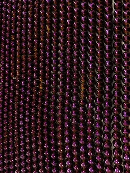 Purple Gold Hematite Round Beads Strand A 8mm