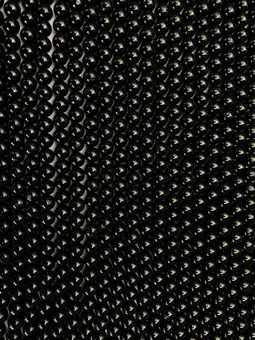 Black Tourmaline Round Beads Strand A 8-9mm