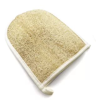 100% vegetable loofah exfoliating glove