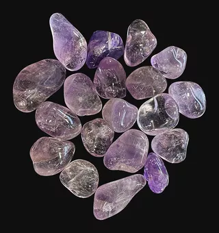 Brazil Amethyst AB – 250g Tumbled Stones