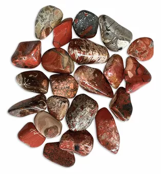 Breschia Jasper AB tumbled stones 250g