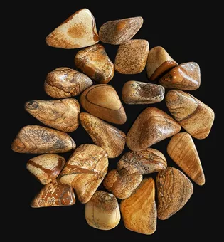 Picture Jasper A tumbled stones 250g