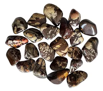 Brown Zebra Jasper A tumbled stones 250g