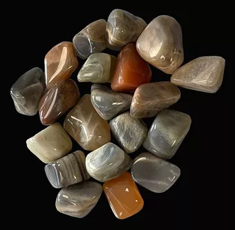 Multicolor Moon stone A tumbled stone 250g