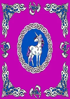 Arabesk unicorn red bedsheet