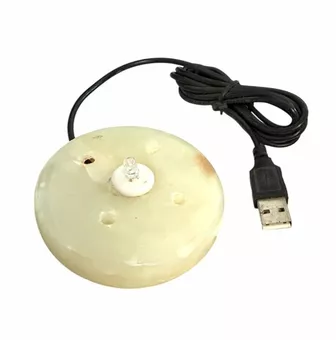 Multicolor USB Onyx Base for Salt and Selenite Lamps