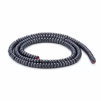 Hematite Short Cylinder Spacer Beads 4x2mm