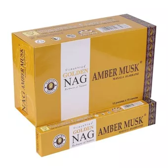 Incense Vijayshree Golden Nag Amber Musk 15g