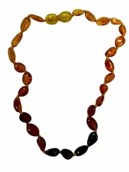 Baby Pop Necklace, Baltic Amber, 3 Colors, 28cm