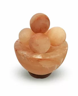 Himalayan Salt Lamp - Bowl with salt balls